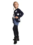 Rajstopy - Rajstopy dziewczęce bawełniane ażurowe granatowe 116-122 YOCLUB - miniaturka - grafika 1