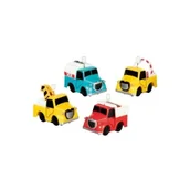 Samochody i pojazdy dla dzieci - Mini ciężarówki nakręcane mix - Goki - miniaturka - grafika 1