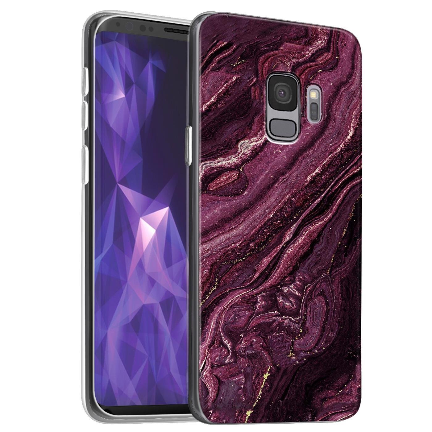 Etui ochronne na telefon Samsung Galaxy S9 Plus z motywem marmuru Silikonowe wąskie etui na telefon komórkowy