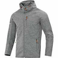 Kurtki męskie - JAKO Męska kurtka softshell Light, szary melanż, XXL, 7605 - miniaturka - grafika 1