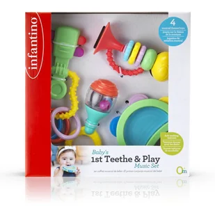 B-Kids Infantino Zestaw pierwszych zabawek 4 elementy 3254 - Zabawki interaktywne dla dzieci - miniaturka - grafika 2