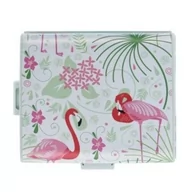 Pojemniki kuchenne - Plastikowy pojemnik dzielony Flamingo, zielony - miniaturka - grafika 1