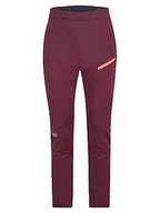 Spodnie damskie - Ziener NABELLE damskie spodnie softshellowe, do jazdy na nartach biegowych, wiatroszczelne przód, elastyczny tył, Velvet Red, 46 - miniaturka - grafika 1