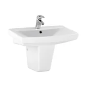 Umywalki - Umywalka ceramiczna Carina 60 x 41.5 Z/O Cersanit - miniaturka - grafika 1