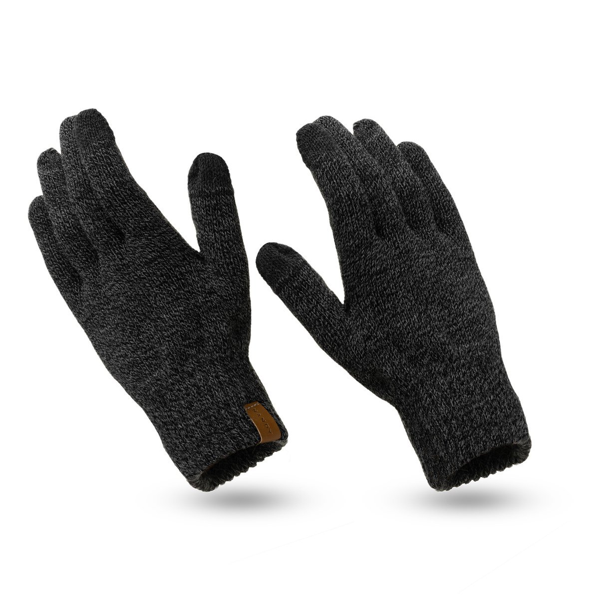 Nandy Rękawiczki Męskie Dotykowe Ciepłe Zimowe - Nrm-16180-30-C-Szr-M