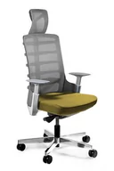 Fotele i krzesła biurowe - Fotel biurowy, obrotowy, Spinelly, czarny, khaki - miniaturka - grafika 1