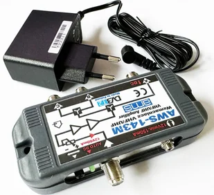 AMS Pharma Antena RTV AMS Wzmacniacz antenowy telewizji naziemnej AWS-143M - Wzmacniacze antenowe - miniaturka - grafika 1