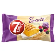 Batoniki - 7 Days Borseto Słodka bułka z nadzieniem z owoców leśnych 80 g - miniaturka - grafika 1