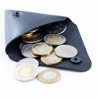 Portfele - Skórzany portfel na monety Bilonówka męski uniseks - miniaturka - grafika 1