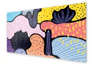 Dekoracje domu - Panel kuchenny HOMEPRINT Kolorowa abstrakcja 100x50 cm - miniaturka - grafika 1