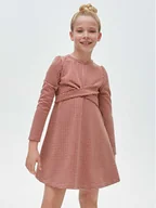 Sukienki i spódniczki dla dziewczynek - Mayoral Sukienka codzienna 7.966 Czerwony Regular Fit - miniaturka - grafika 1
