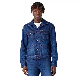 Kurtki męskie - Wrangler Męska kurtka jeansowa, Far Away, XL - grafika 1