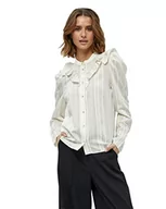 Koszule damskie - Minus Damska koszula Belima, piaskowo-szara, 10 - miniaturka - grafika 1