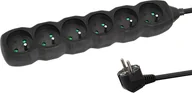 Listwy zasilające - Listwa zasilająca Esperanza ELK209K Esperanza listwa zasilająca 6 gn. 1.5m czarna - miniaturka - grafika 1