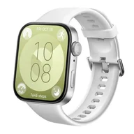 Akcesoria do smartwatchy - opaska pasek bransoleta SMOOTHBAND Huawei Watch FIT 3 biała - miniaturka - grafika 1