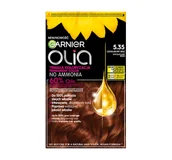 Farby do włosów i szampony koloryzujące - Garnier Olia trwała farba do włosów bez amoniaku 5.35 Czekoladowy Brąz - miniaturka - grafika 1