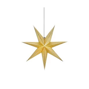 Gwiazda podświetlana 75cm złota wisząca biała ciepła - Oświetlenie świąteczne - miniaturka - grafika 1