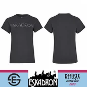 Koszulki jeździeckie - Eskadron Koszulka damska GLITTER REFLEXX SS 23 - deepgrey - miniaturka - grafika 1