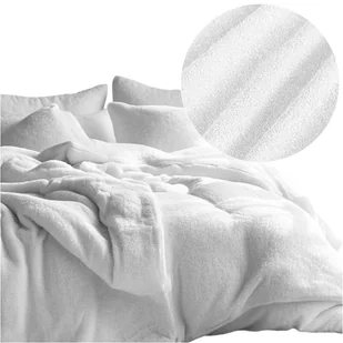 Komplet pościeli bawełnianej GRUBA FROTA 200x220 MIĘKKA FROTTE kolor biały - Pościel Komplet pościeli bawełnianej GRUBA FROTA 200x220 MIĘKKA FROTTE kolor biały - Pościel - miniaturka - grafika 1