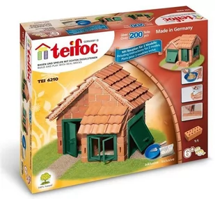 Teifoc Dom z garażem 2 plany ponad 200 elementów) Eitech - Klocki - miniaturka - grafika 1