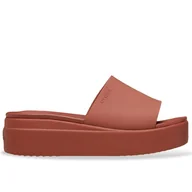 Klapki i japonki damskie - Klapki Crocs Brooklyn Slide 208728-2DT - brązowe - miniaturka - grafika 1