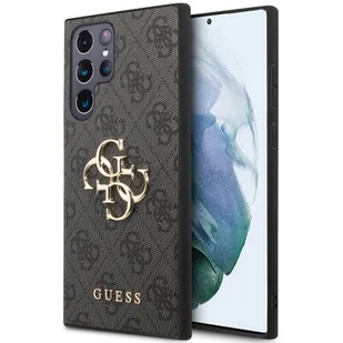 Guess Etui Hard Case 4G Big Metal Logo do Samsung Galaxy S23 Ultra Szary - Etui i futerały do telefonów - miniaturka - grafika 1