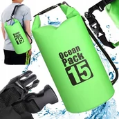 Plecaki worki - Worek Wodoodporny Wodoszczelny Na Kajak Torba 15L - miniaturka - grafika 1