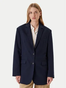 Tommy Hilfiger Marynarka Elevated WW0WW46808 Granatowy Relaxed Fit - Marynarki i żakiety damskie - miniaturka - grafika 1