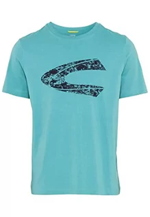 Koszulki męskie - Camel Active T-Shirt Męski 409745/7T52, Morski, S - grafika 1