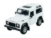 Samochody i pojazdy dla dzieci - WELLY LAND ROVER DEFENDER BIAŁY 1:24 SAMOCHÓD NOWY METALOWY MODEL - miniaturka - grafika 1