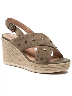 Espadryle damskie - Geox Espadryle D Ponza A D15GVA 00022 C3005 Zielony - grafika 1