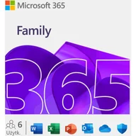 Programy biurowe - Kod aktywacyjny MICROSOFT Oowanie użytkowe 365 Family - miniaturka - grafika 1
