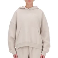 Bluzy sportowe damskie - Bluza New Balance WT33531MNK - beżowa - miniaturka - grafika 1