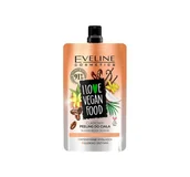 Peelingi do ciała - Eveline I LOVE VEGAN FOOD - VANILLA LATTE SUGAR BODY SCRUB - Cukrowy peeling do ciała - KAWA WANILIOWA - 75 ml - miniaturka - grafika 1