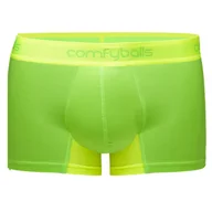 Majtki męskie - COMFYBALLS Bokserki do biegania REGULAR PERFORMANCE green yellow - miniaturka - grafika 1