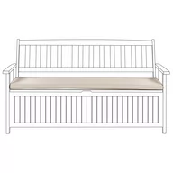 Poduszki ogrodowe - Poduszka na ławkę ogrodową 45 x 148 cm beżowoszara SOVANA - miniaturka - grafika 1