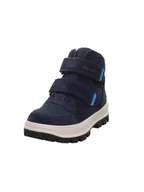 Kozaki damskie - Superfit TEDD modne kozaki z ciepłą podszewką, niebieskie/turkusowe 8010, 27 EU szerokie, Niebieski turkusowy 8010, 27 EU szeroki - miniaturka - grafika 1