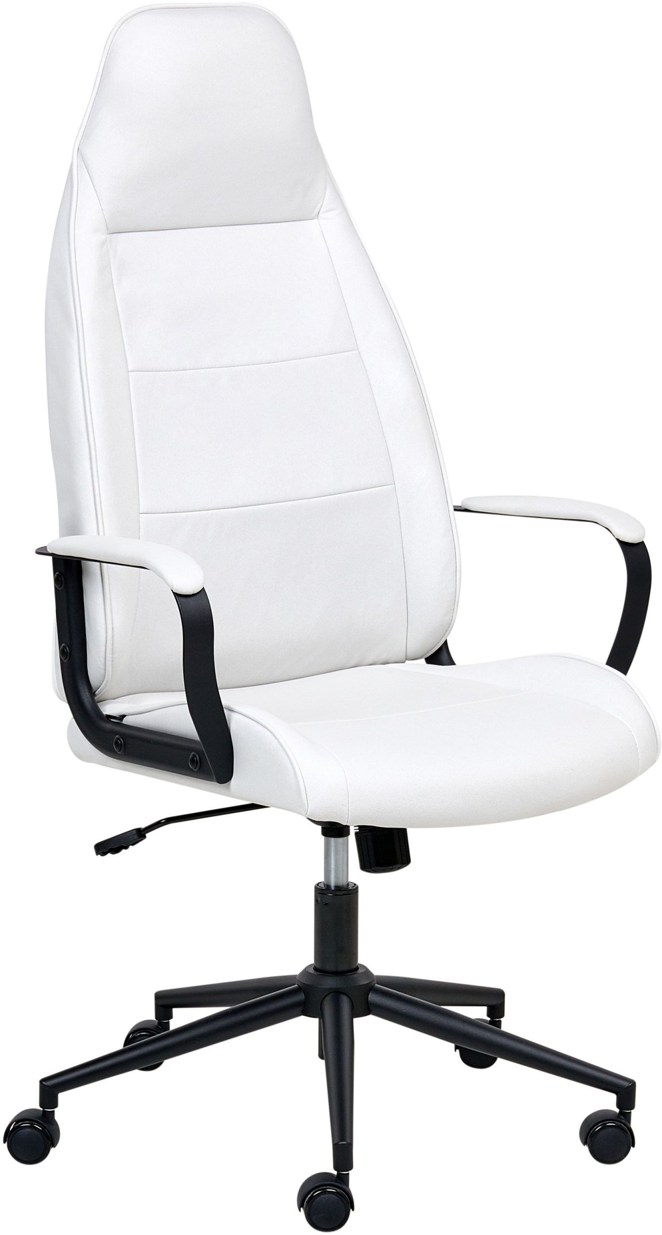 Beliani Krzesło biurowe Obrotowy REBEL Złamana biel