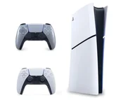 Konsole Playstation - Sony PlayStation 5 Digital D Chassis +  DualSense Sterling Silver - miniaturka - grafika 1