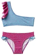 Stroje kąpielowe - United Colors of Benetton Dziewczęce bikini 31IU0K01I dwuczęściowy kostium kąpielowy, wielokolorowe fantazje animalskie 72F, 2XL, Multicolore Fantasia Animalier 72f, XXL - miniaturka - grafika 1
