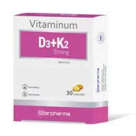 Witaminy i minerały - Starpharma Vitaminum D3 2000 j.m + K2 Strong x 30 kaps - miniaturka - grafika 1