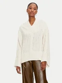 Swetry damskie - REPLAY Sweter DK3313.000.G22926 Écru Regular Fit - miniaturka - grafika 1