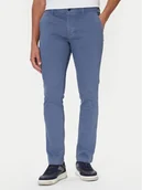 Spodnie męskie - BOSS Chinosy 50547865 Niebieski Slim Fit - miniaturka - grafika 1