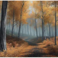 Fototapety - Fototapeta Las Drzewa Brązowy Natura 3D 350x250 cm Tapeta Do Sypialni Salonu Kuchni Na Flizelinie - miniaturka - grafika 1