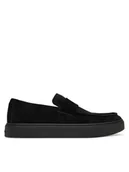 Półbuty męskie - Calvin Klein Lordsy Hybrid Clean Cup Loafer Band Su HM0HM02161 Czarny - miniaturka - grafika 1