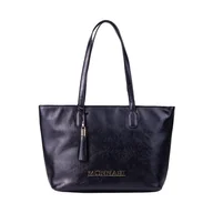 Torebki damskie - Torebka damska shopper, 40 x 27 x 16 cm, czarna - miniaturka - grafika 1