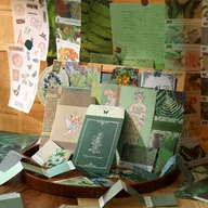 Scrapbooking - Naklejki Zestaw do Scrapbookingu Album Notes Papier Ozdobne Vintage Planera - miniaturka - grafika 1