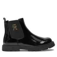 Buty dla dziewczynek - Botki Tommy Hilfiger Chelsea Boot T1A5-33563-0343 S Czarny - miniaturka - grafika 1