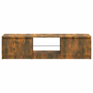 Lumarko Szafka pod TV, z LED, przydymiony dąb, 140 x 40 x 35,5 cm - Szafki RTV - miniaturka - grafika 11