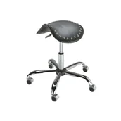 Krzesła i taborety kosmetyczne - BARBER Taboret barberski Rodzaj obicia: Skaj Basic, Rodzaj podstawy: 5N - miniaturka - grafika 1